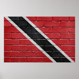 Póster Bandera de Trinidad Trinidad y Tobago