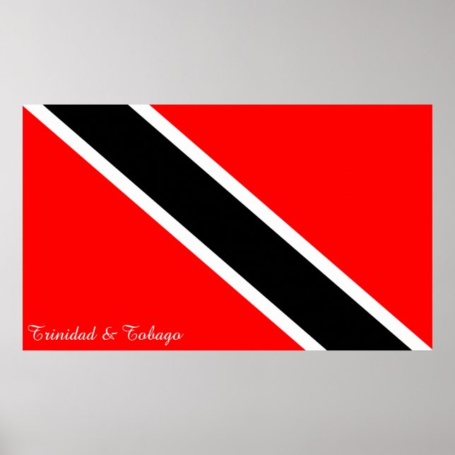 Póster Bandera de Trinidad y Tobago (Frente)