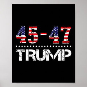 Póster Bandera de Trump 2024 (en broma) lleva a Estados U