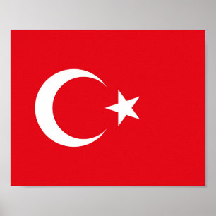 Póster Bandera de Turquía