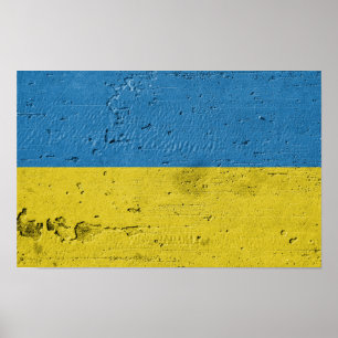 Póster Bandera de Ucrania