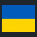 Póster Bandera de Ucrania<br><div class="desc">Bandera de Ucrania</div>