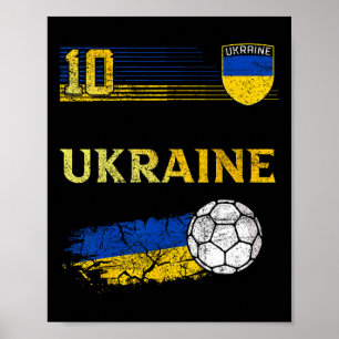Póster Bandera de Ucrania Amantes del orgullo ucraniano 