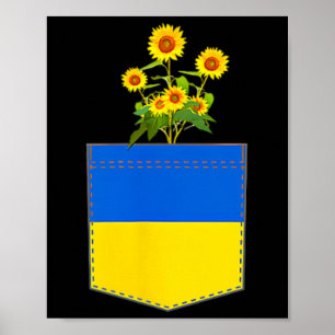 Póster Bandera de Ucrania Bandera Nacional Kiev Ucraniano