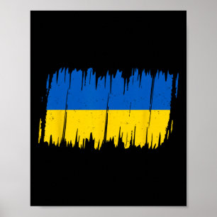 Póster Bandera de Ucrania Bandera Nacional Kiev Ucraniano