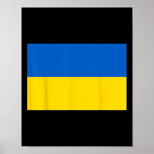 Póster Bandera de Ucrania Orgullo Ucraniano Bandera Patri