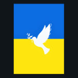 Póster Bandera de Ucrania - Paloma de paz - Libertad - Pa<br><div class="desc">Bandera de Ucrania - Paloma de paz - Libertad - Apoyo a la paz - Solidaridad - Bandera ucraniana - Fuertes juntos - ¡Victoria de la libertad! Hagamos del mundo un lugar mejor - ¡todos juntos! Un mundo mejor comienza - depende - ¡los necesita también! Puede transferir a más de...</div>