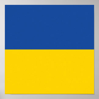 Póster Bandera de Ucrania, regalo patriótico de Ucrania