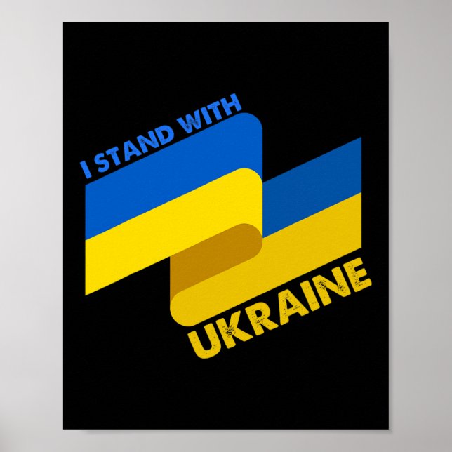 Póster Bandera de Ucrania Ucrania 6  (Frente)