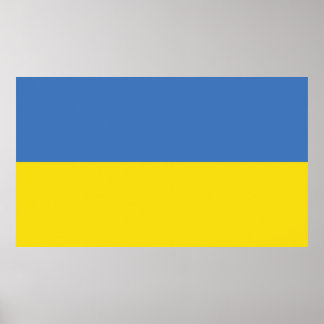 Póster Bandera de Ucrania, ucraniano Slava Ukraini Слава 