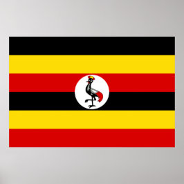 Póster Bandera de Uganda