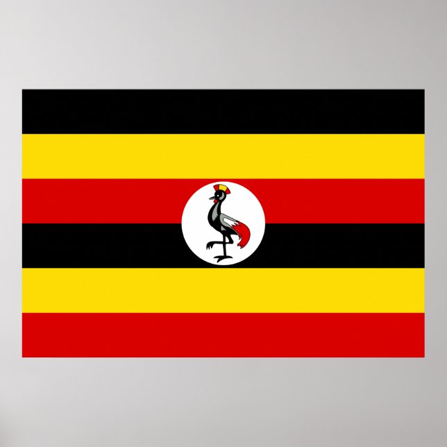 Póster Bandera de Uganda (Frente)