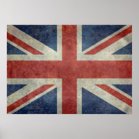 Bandera de Union Jack del Reino Unido - Retro de é