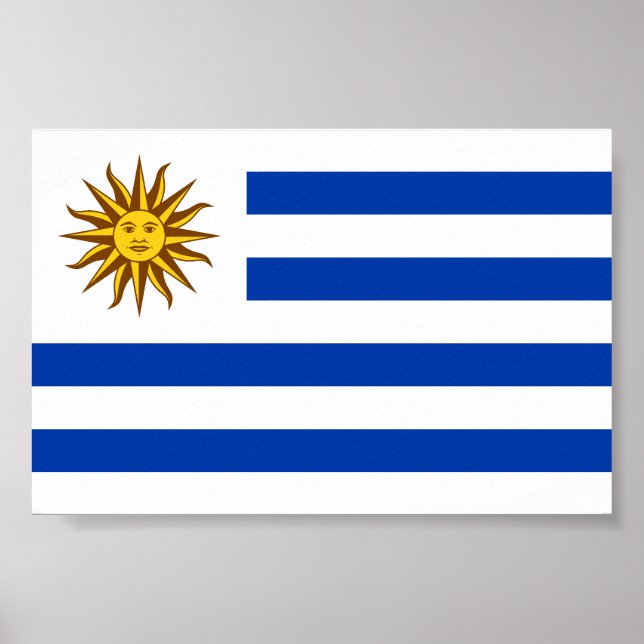 Póster Bandera de Uruguay (Frente)
