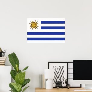 Póster Bandera de Uruguay