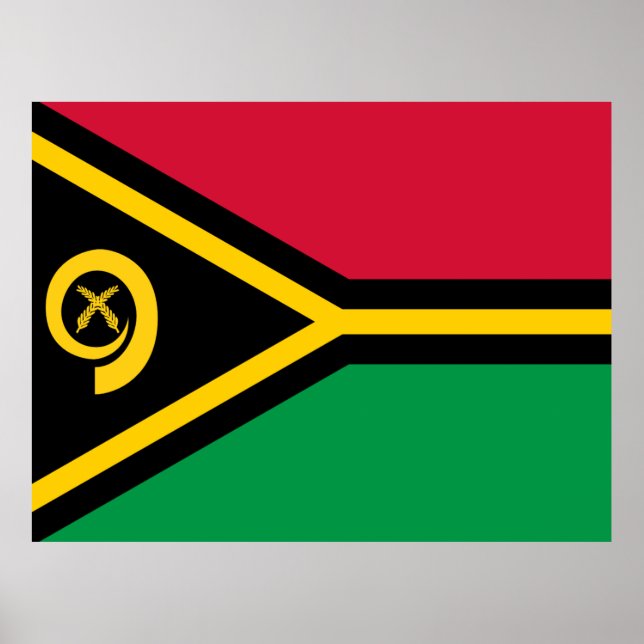 Póster Bandera de Vanuatu (Frente)