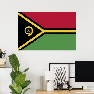 Póster Bandera de Vanuatu