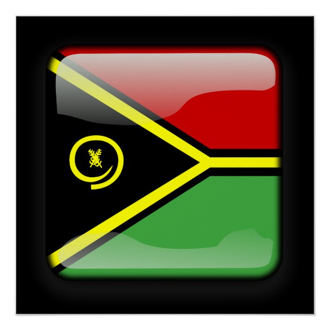 Póster Bandera de Vanuatu (Anverso)