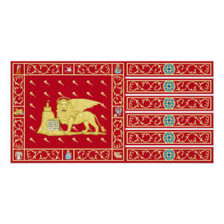 Póster Bandera de Venecia, Italia (Venecia, Véneto, Itali