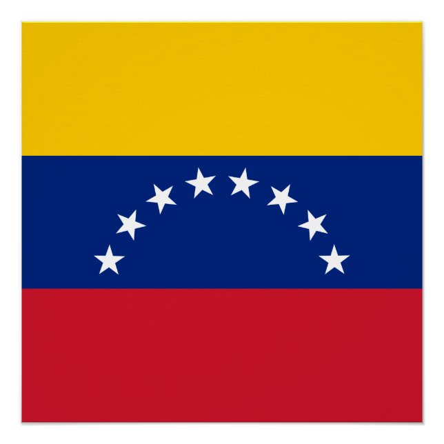 Póster Bandera de Venezuela (Anverso)
