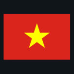 Póster Bandera de Vietnam<br><div class="desc">Bandera de Vietnam; vietnamita; Viene Nam</div>