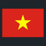 Póster Bandera de Vietnam<br><div class="desc">Bandera de Vietnam; vietnamita; Viene Nam</div>