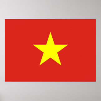 Póster Bandera de Vietnam