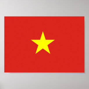 Póster Bandera de Vietnam