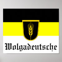 Bandera de Wolgadeutsche (versión en blanco/negro/
