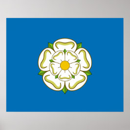 Póster Bandera de Yorkshire (condado de Inglés)