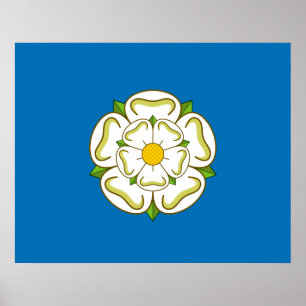 Póster Bandera de Yorkshire (condado de Inglés)