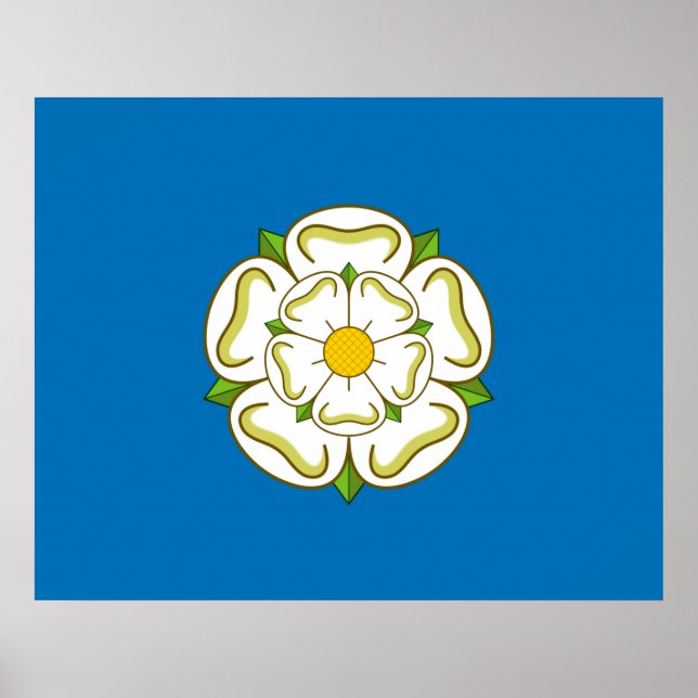 Póster Bandera de Yorkshire (condado de Inglés) (Frente)
