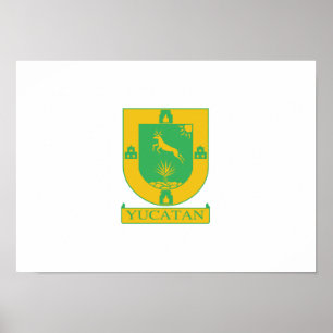 Póster Bandera de Yucatán