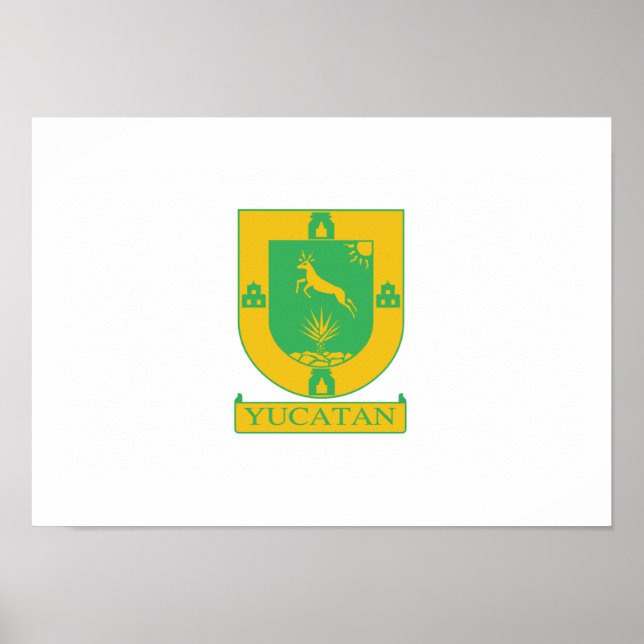 Póster Bandera de Yucatán (Frente)