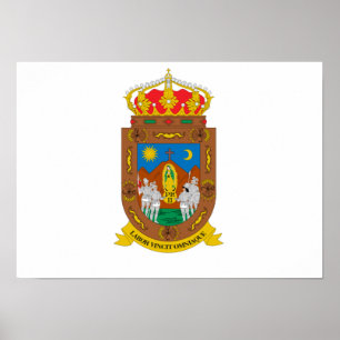 Póster Bandera de Zacatecas