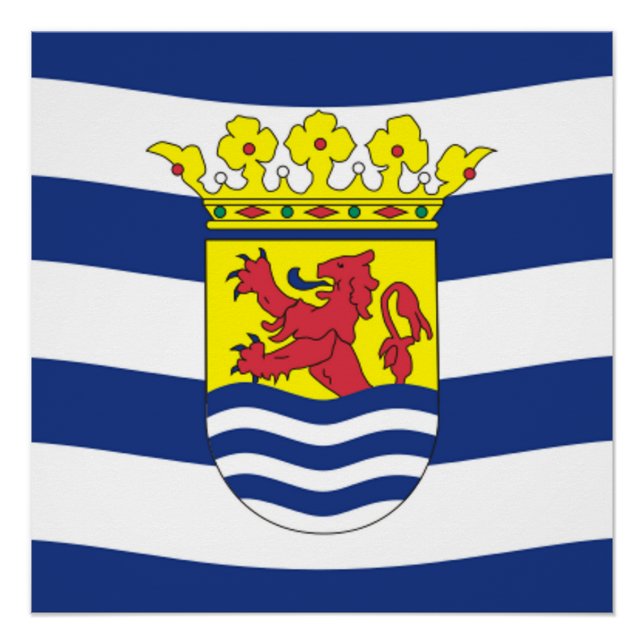 Póster Bandera de Zelanda (Anverso)