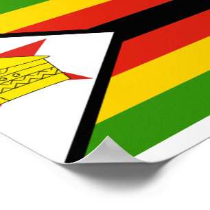 Póster Bandera de Zimbabue