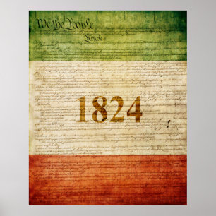 Póster Bandera del Álamo