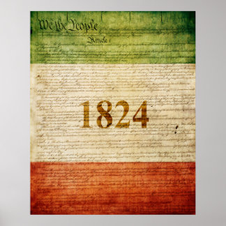 Póster Bandera del Álamo