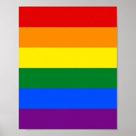 Póster Bandera del arco iris (LGBT)