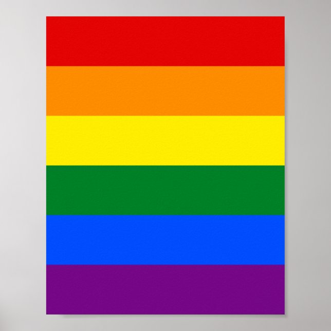 Póster Bandera del arco iris (LGBT) (Frente)