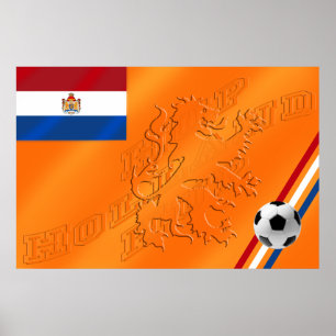 Póster Bandera del campeón Holandés Hup Holland 2014