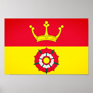 Póster Bandera del condado de Hampshire, Inglaterra (Rein