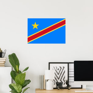 Póster Bandera del Congo