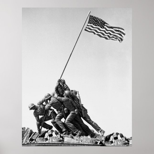 Póster Bandera del Cuerpo de Marines de Estados Unidos el (Frente)