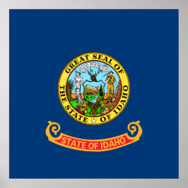 Póster Bandera del estado de Idaho
