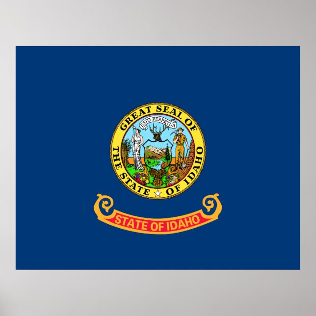 Póster Bandera del estado de Idaho (Frente)