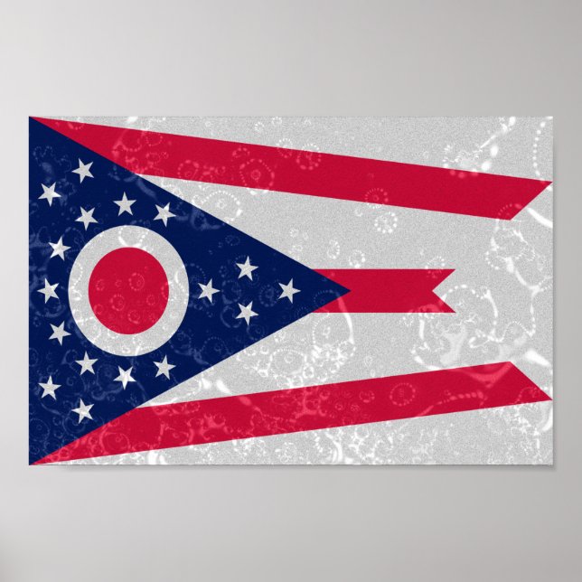Póster Bandera del Estado de Ohio (Frente)
