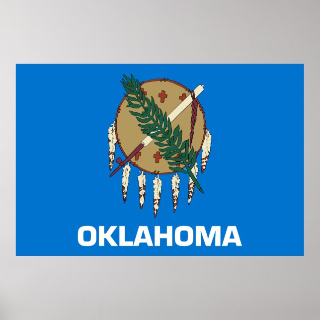 Póster Bandera del estado de Oklahoma (Frente)
