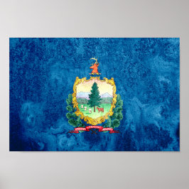 Póster Bandera del estado de Vermont